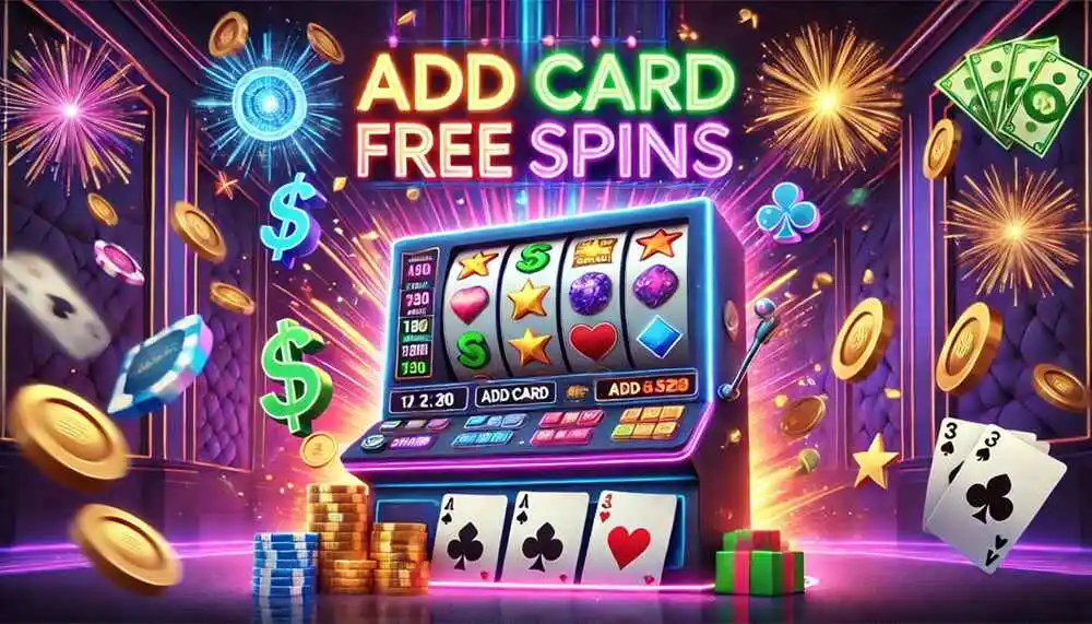 Best add card free spins casino bonus